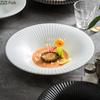 Japanese Ceramic Salad Plate Straw Hat Plate Restaurant Main Dish Home Kitchen Solid Color Lamian Noodles Bowl Tableware