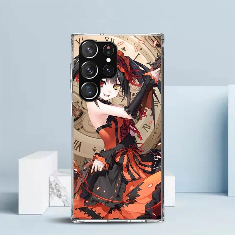Date A Live Токисаки Куруми Мягкий чехол для Samsung Galaxy S25 Edge S26 S24 S23 Ultra Чехол для телефона S22 S21 Plus S20 FE Печатный узор