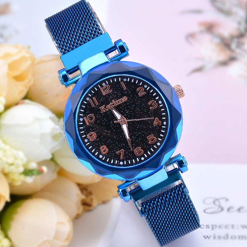 Женские кварцевые часы из нержавеющей стали, модный ультратонкий магнитный браслет