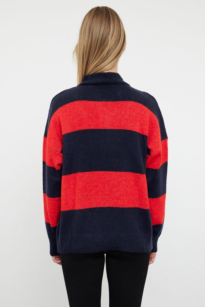 Женский модный стильный свитер, широкий крой, мягкий текстурированный трикотаж на молнии, свитер