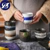 Керамическая маленькая чашка для чая, фарфоровая чашка для отеля, ресторана, кофейная чашка, простая офисная чашка для воды, посуда для напитков