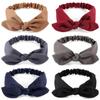 Аксессуары для волос Эластичные Однотонные Бант Повязка на голову Заячьи ушки Повязка для волос Тюрбан