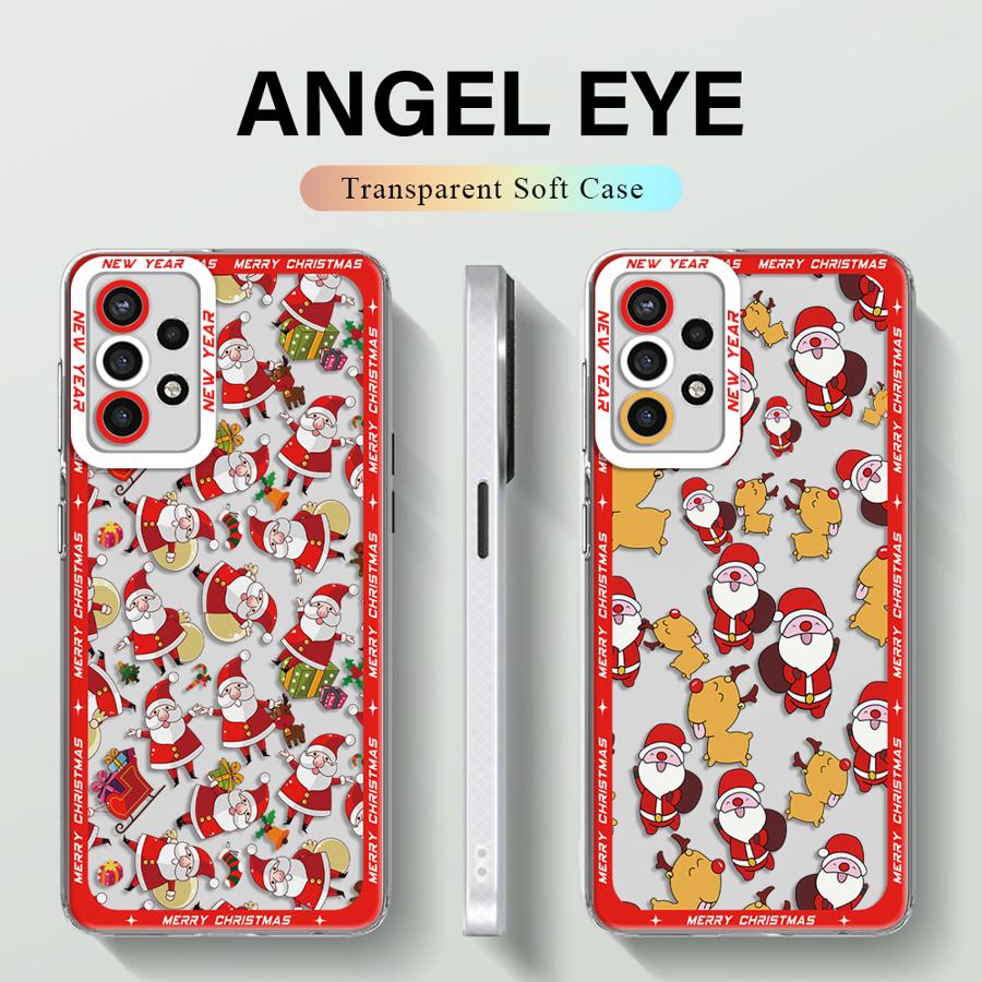 Зимний чехол Merry Christmas для телефона Samsung A13 A14 A15 A23 4G 5G A24 4G A25 A33 A34 A53 A54 A73 A35 A55 5G сумка