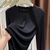 Pullover for Women Cotton Oversize Fleece Thickened Loose Round-Neck Casual  Long Sleeve Top