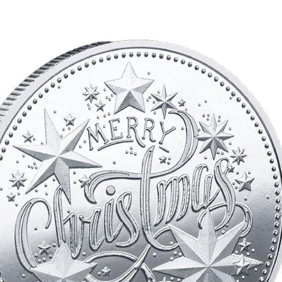 Портативная коллекционная монета с рождественской атмосферой, элемент металлического узора, монета, подарок для дома