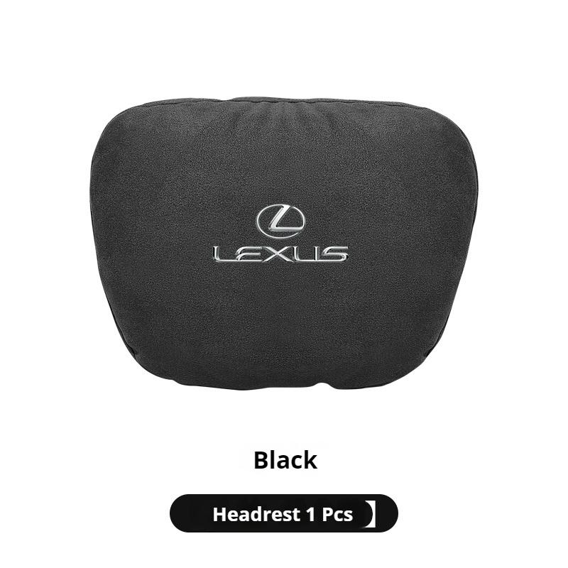 Suede Car Headrest Neck Support Pillow Seat Waist Cushion For Lexus F Sport ES200 ES300 LS500h RX300 GS300 IS300 LX570 CT200h NX