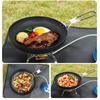 Nonstick Frying Pan Outdoor Camping Cookware Foldable Shovel Ladle Frypan with Scratch-resistant Coating Pot for Hiking Picnic