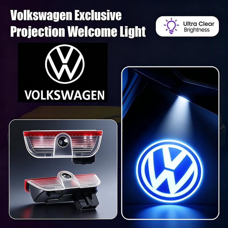 lijk1 VW Car LED Door Logo Welcome Light Projector Lamps Accessories For VW GTI Polo Golf Passat B6 Tiguan Arteon Jetta T-ROC ID.4 CC