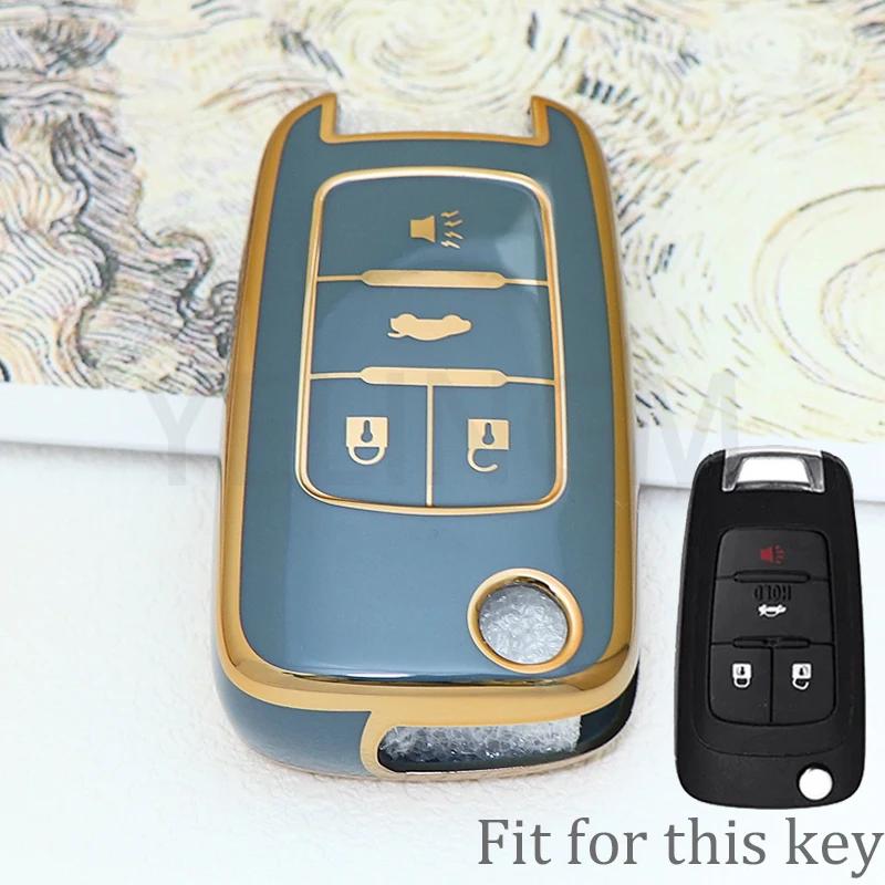 Для Chevrolet Cruze Impala Camaro Garna Equinox Volt Yakista AVEO Impala GMC Terrain TPU Флип Чехол-Крышка Брелок для Автомобильного Ключа