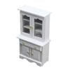 1:12 Dollhouse Cabinet Wooden Miniature Cupboard Furniture Decoration Accessories White