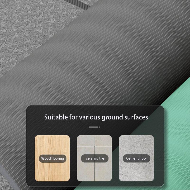 Утолщенная и расширенная площадка для скакалки, спортивные противоударные и бесшумные бытовые напольные коврики для занятий спортом, танцами, противоскользящий водонепроницаемый коврик для йоги