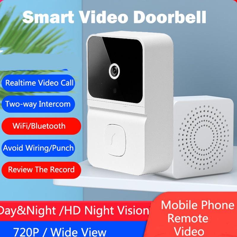 Новый умный видео дверной звонок HD камера домофон глазок Wi-Fi беспроводной дверной звонок домашняя система ночного видения с пультом дистанционного управления через приложение