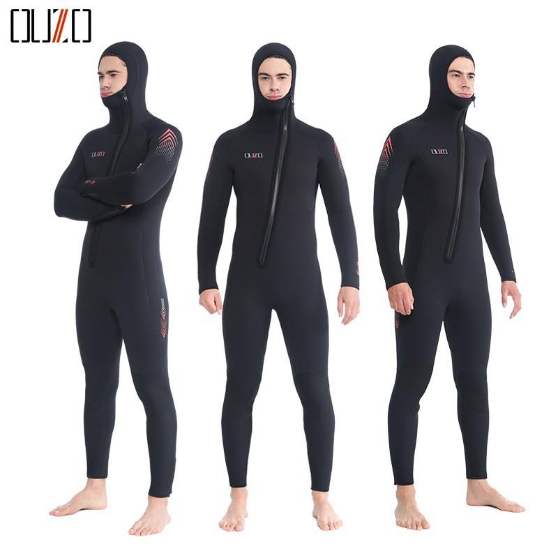 Mens 7mm Thick Neoprene Wetsuit Full Body Dive Suit Freediving Surfing Winter Swimming Warmth