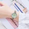 New Fashion Student Watch Small Fresh Simple Plaid Small Dial Women's Watch Waterproof Belt Watch Women
