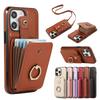 Crossbody Wallet Card Holder Ring Phone Case for IPhone 15 14 Plus 13 12 Mini 11 Pro XS Max XR XS X 7 8 SE Shockproof  Cover