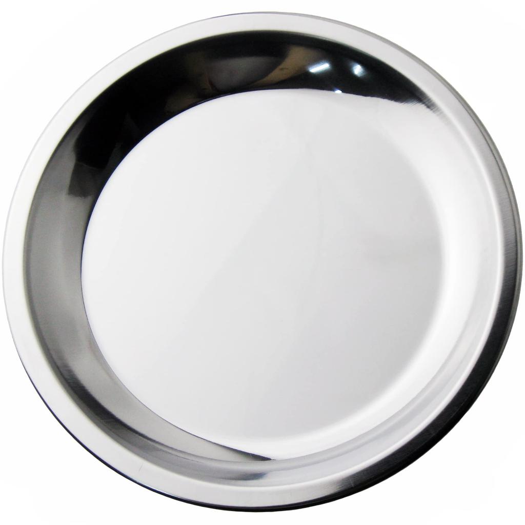 Nagao Round Stainless Steel Tray for Food Dishwasher Made in Japan Tsubame-Sanjo Preparation, 18.4cm, Safe,