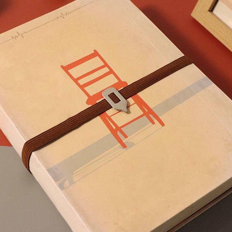 Эластичные веревочные закладки для планера с металлическим книжным дротиком, эластичные закладки в подарок для книголюба, писателя, читателя