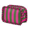 Ruffle Decoration Women's Makeup Case Colorful Travel Zipper Pouch  Toiletries Organization