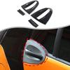 Накладка на дверную чашу (внешняя), глянцево-черная, для LHD Benz Smart Fortwo 451 2009-15
