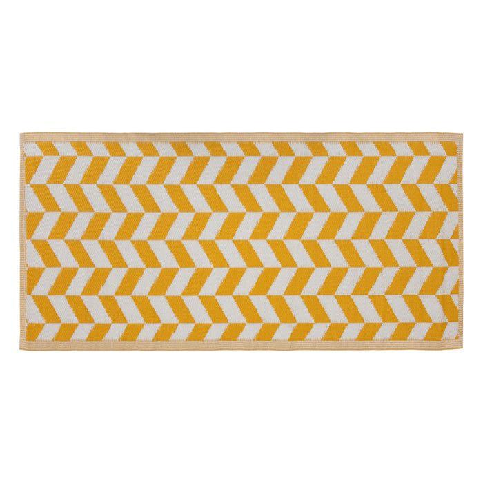 Уличный ковер с геометрическим рисунком 90 x 180 см Atmosphera - Geometric Ochre