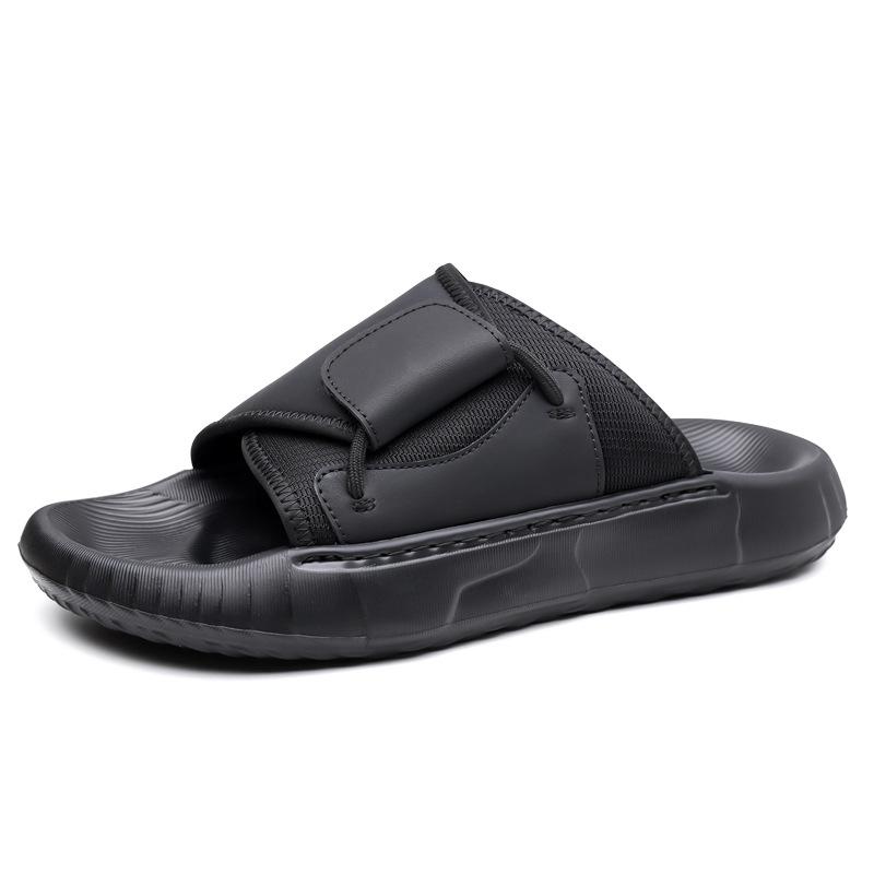 Slippers Men's New Summer Thick-soled Non-slip One-word Sandals Men's Soft-soled Beach Shoes, Trendy