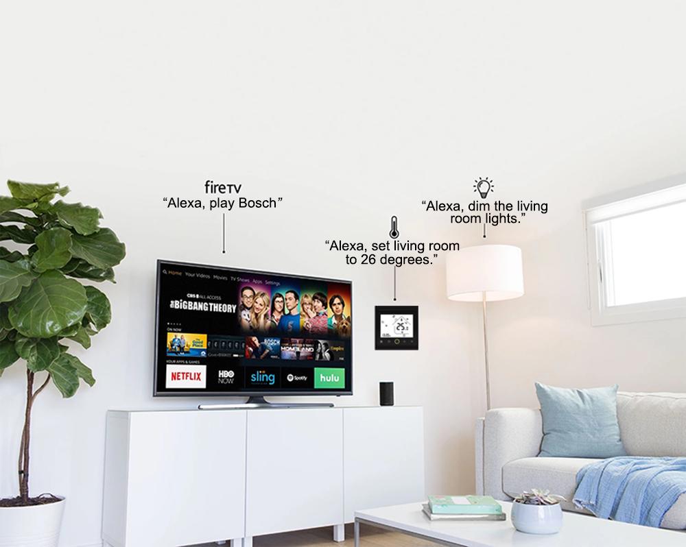 WIFI Для Электрического/Водяного/Газового котла Термостат Теплого Пола Умный Сенсорный Экран ЖК-Дисплей Регулятор Температуры с Alexa/Google Home