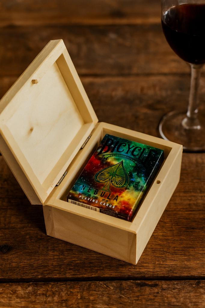 BICYCLE STARGAZER NEBULA 1 DECK Playing Cards in a Wooden Box