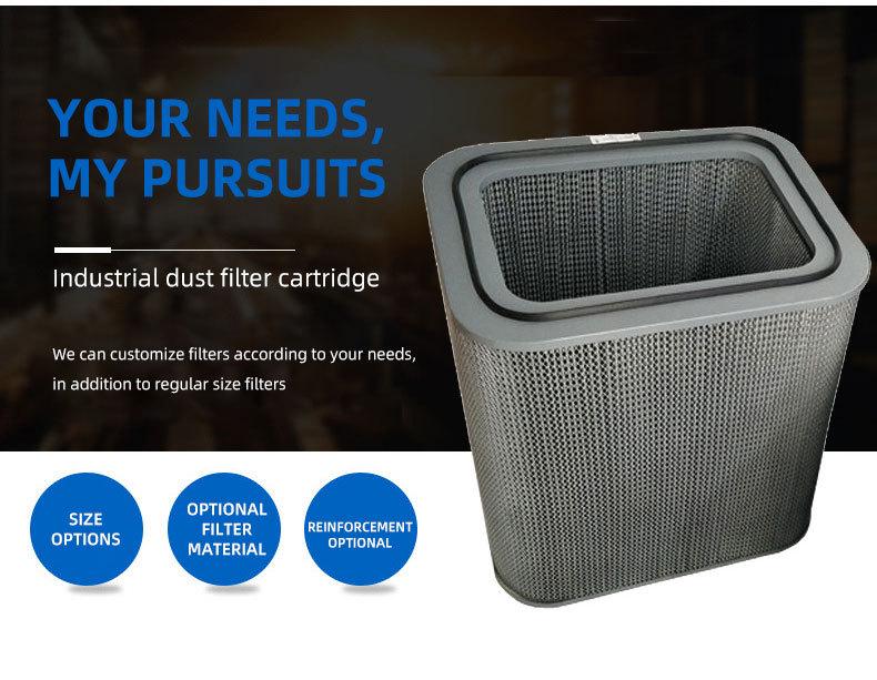Medium Efficiency Square Oil Mist Separator Cartridge for Air Compressors