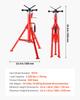 VEVOR V Head Pipe Stand 0.3-30.5 cm Capacity, Adjustable Height 71.1-132.1 cm, Pipe Stands 1133.9 kg Load Capacity, Portable Folding Pipe Stands