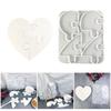 Unique Heart Puzzle Coaster Mold Functional Heart Coaster Mold Unique Placemat Mold For Personalized Gift Making