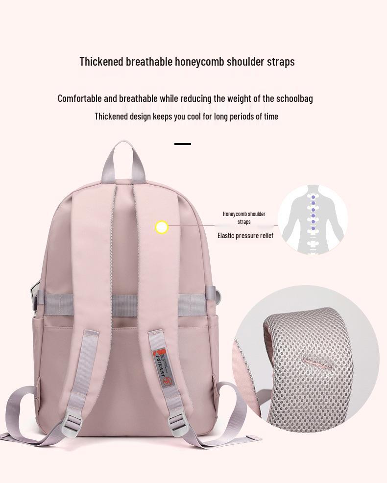 Korean Style Large Capacity Backpack for Middle School Girls