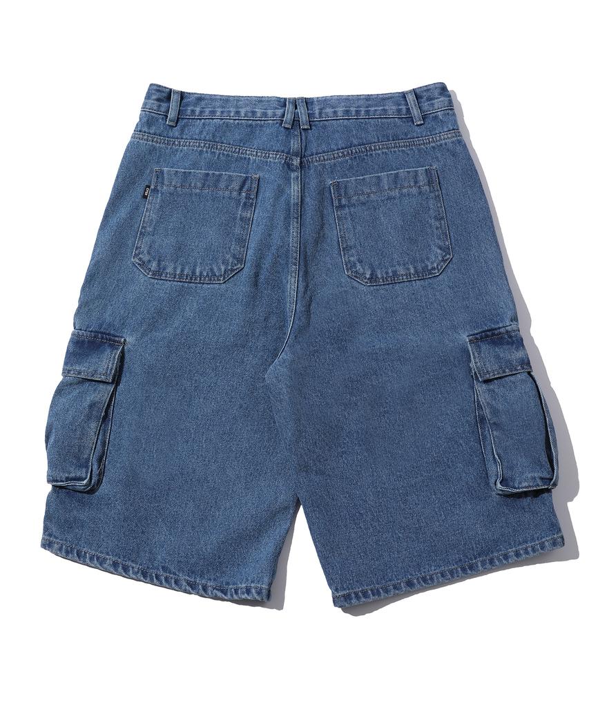 CPGN STUDIO Bermuda Fatigue Cargo Denim Pants Indigo