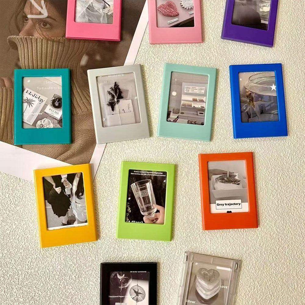 3 inches Instant Camera Photo Frame Colorful Picture Display Holder  for Home Decoration