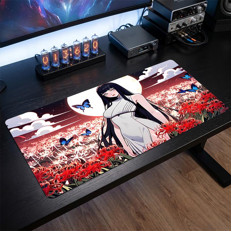 Hinata Hyuga Printed Mouse Pad Non-Slip Waterproof Rubber Desk Mat for Gaming Office Laptop Home Decor Gift