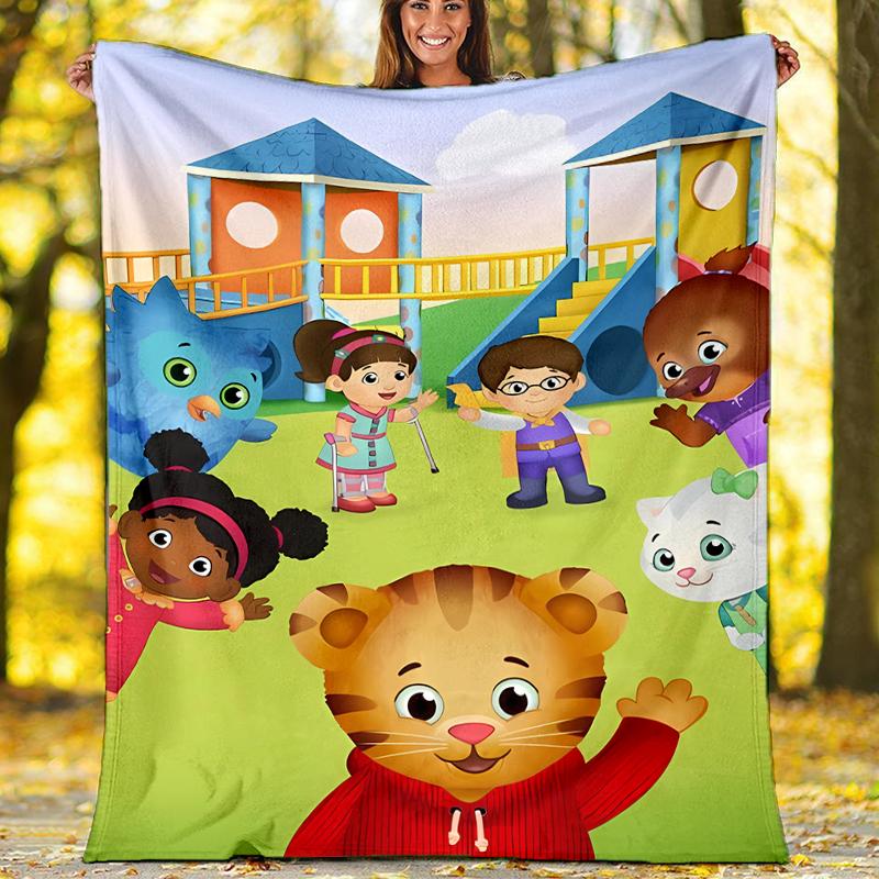 Daniel Tiger's Neighborhood printed throw blanket—soft,warm;versatile blanket for all seasons—perfect as &air-conditioning throw,nap blanket