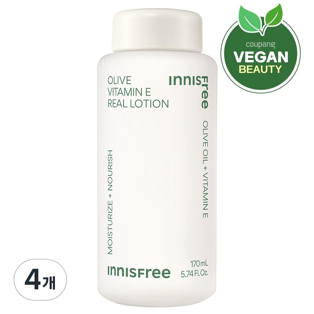 Innisfree Оливковый Витамин Е Настоящий Лосьон, 170 мл, 4 шт.