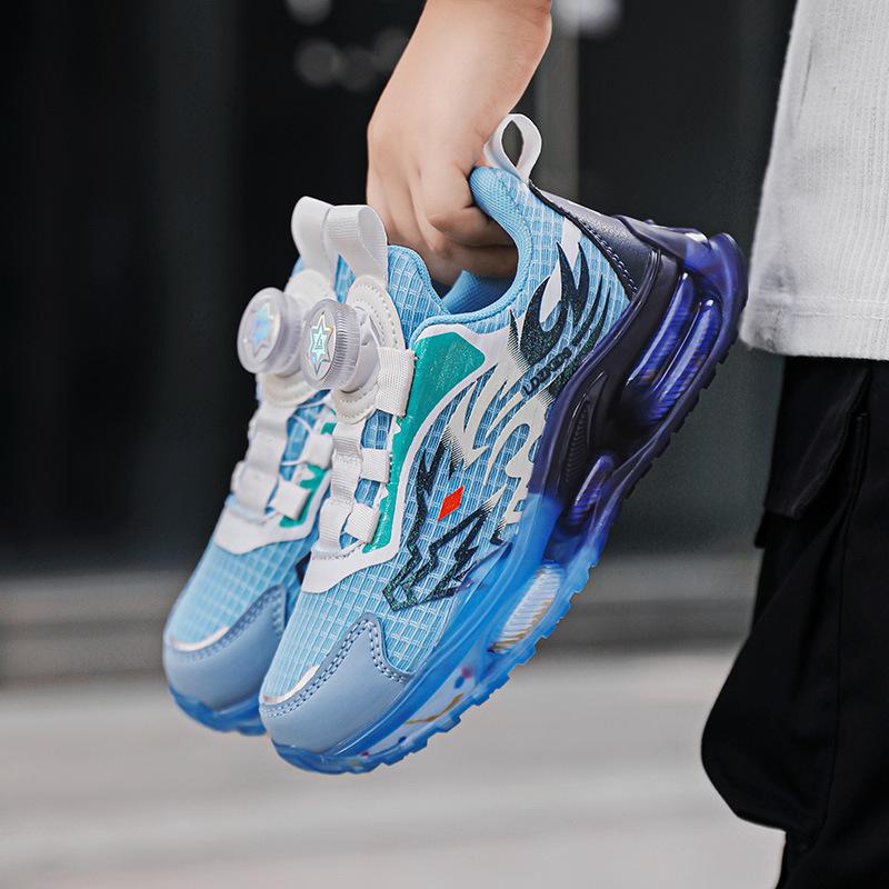 Обувь для мальчиков Nezha третий принц Аобин 2025 осень дышащая двойная сетка спортивная и повседневная обувь детская обувь для бега на мягкой подошве