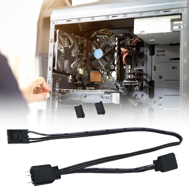 Кабель-адаптер ARGB 4pin на 3pin Улучшает световые эффекты Разветвитель устройств 4Pin на 5V 3Pin Для HDLL120