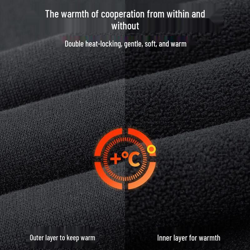 Duduo Sbao Men's Autumn/Winter Fleece-Lined Straight-Leg Sweatpants