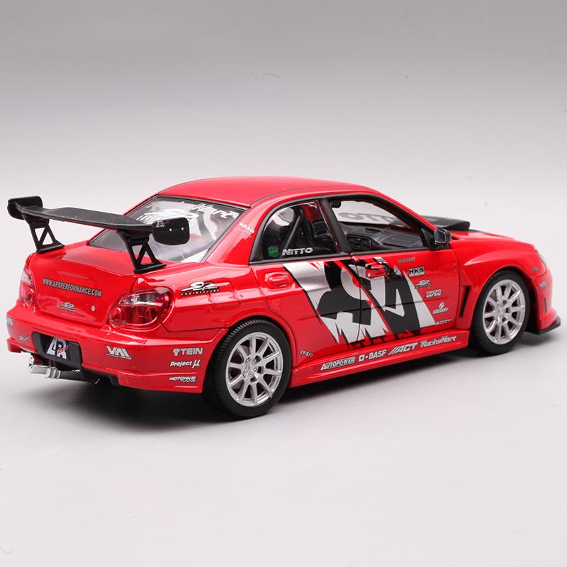Welly 1/24 Lmpreza Performance APR Subaru Сплав Миниатюрная Модель Автомобиля Литьевой Металл Коллекция Детские Игрушечные Машинки Подарки
