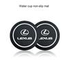 Interior Stickers Car Coaster Pad Anti-slip Anti Coaster Water Cup Slot Decorate Accessories For Lexus NX LS UX LM LX GX LC RZ I