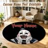 Terrifier Art the Clown Personalized Round Rug Support Custom Name, Soft Home Decor Mat