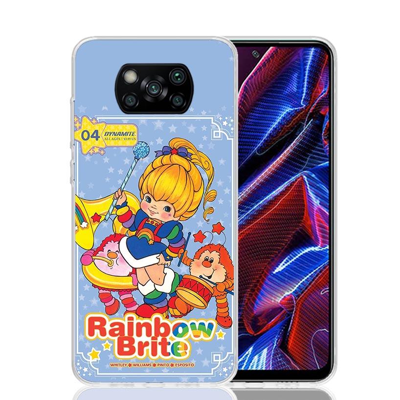 R-Rainbow Cute Brite Phone Case For Xiaomi Poco X7 X6 X5 Pro F7 Ultra Redmi 15C 15 13 13C 12 12C 10 10A 10C 9 9A 9C 9T Cover Poc