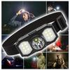 Powerful COB LED Headlamp 3 Lighting Modes Waterproof Head-mounted Flashlight Super Bright For Outdoor Camping Fishing Lighting