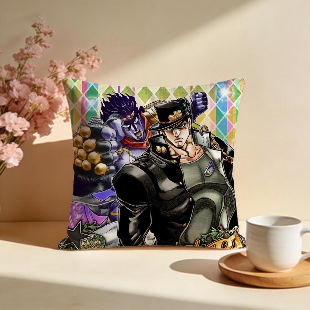 Горячая Наволочка JJoJos Bizarre Adventure Стильная Моющаяся Наволочка Идеально для Дивана Спальни Украшения Автомобиля