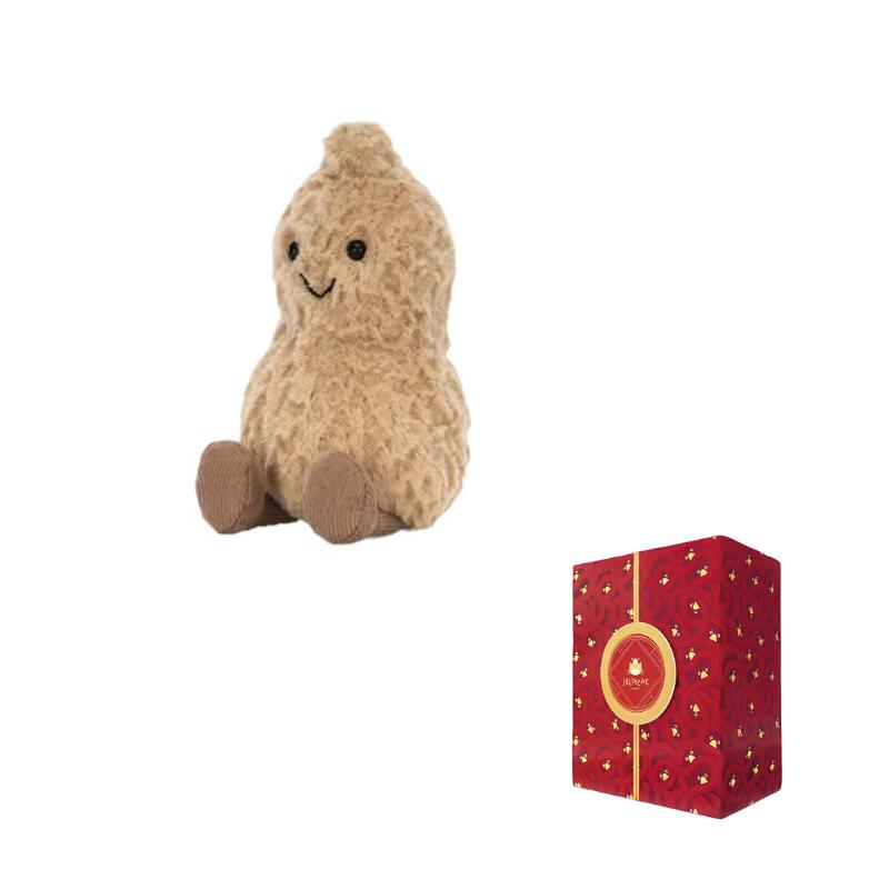 Jellycat Серия "Веселая еда" Плюшевая кукла-компаньон "Арахис" 15 см высотой