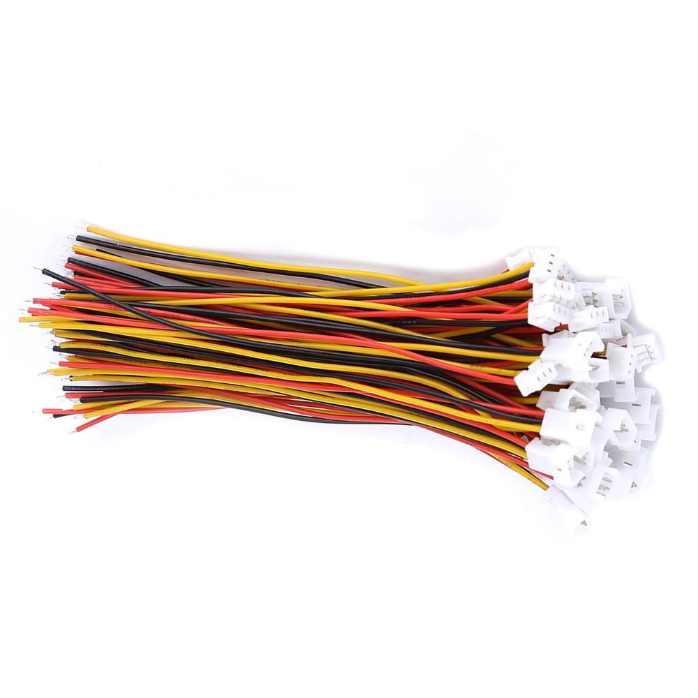 20 комплектов Разъем-вилка с шагом 1,25 мм 10 см 3-контактный разъем 3-контактный разъем «папа» и «мама» Сделай сам Электроника