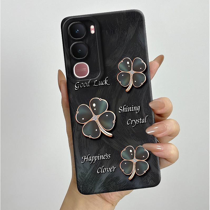 For Vivo Y21d Case Aesthetic Pretty Butterfly Flower Liquid Soft Silicone Shockproof Back Cover For Vivo Y 21d Y31 4G 5G Casing
