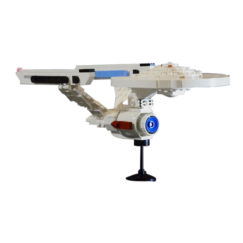 Gobricks MOC Космический межзвездный военный корабль США. Enterprise NCC-1701 Строительные блоки Трек Космические корабли Головоломки Кирпичи своими руками для детей