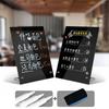 Акриловая вертикальная настольная доска для сообщений с металлическим кронштейном Рекламная дисплейная доска DIY настольная подставка
